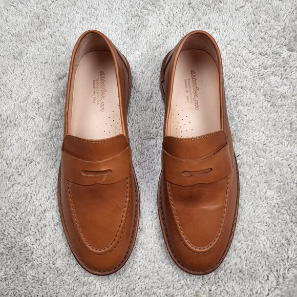 Astorflex Fastflex Leather Loafers Mens 12 Brown Slip On Dress Italy Huckberry main image 5